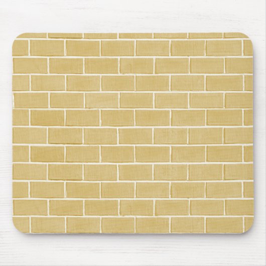 Tapis De Souris arrière - plan beige de brique (Devant)