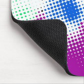 Tapis De Souris Arrière - plan coloré tramé aléatoire (Coin)