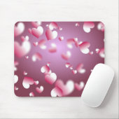 Tapis De Souris arrière - plan de coeurs (Avec souris)