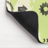 Tapis De Souris Arrière - plan de pointe abstrait (Coin)