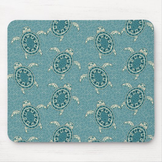 Tapis De Souris arrière - plan de tortues (Devant)