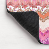 Tapis De Souris arrière - plan de zigzag rose (Coin)