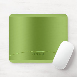 Tapis De Souris Arrière - plan d'impression métallique vert