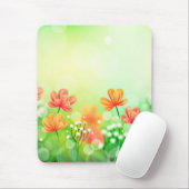Tapis De Souris Arrière - plan du printemps flou réaliste-2374 (Avec souris)
