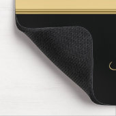 Tapis De Souris Arrière - plan en or et noir (Coin)