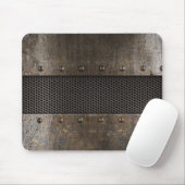 Tapis De Souris Arrière - plan grunge en métal (Avec souris)