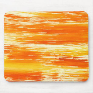 Tapis De Souris Arrière - plan jaune abstrait d'aquarelle