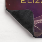 Tapis De Souris Arrière - plan Maroon fantaisie avec accents Wispy (Coin)