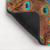 Tapis De Souris Arrière - plan motif Peacock (Coin)