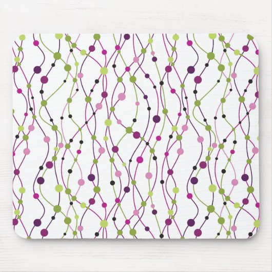 Tapis De Souris Arrière - plan multicolore de point (Devant)