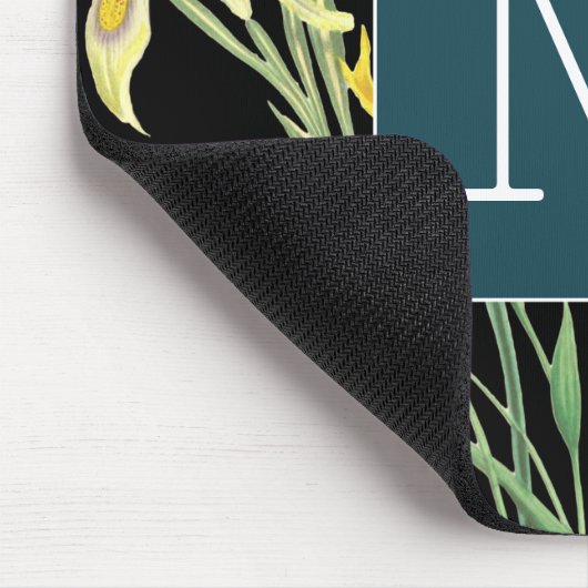 Tapis De Souris Arrière - plan noir initial l mignon frontière tur (Coin)