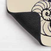 Tapis De Souris Arrière - plan personnalisable de noir d'orphelin (Coin)