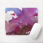 Tapis De Souris Arrière - plan pourpre d'aquarelle (Avec souris)