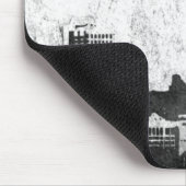 Tapis De Souris Arrière - plan sale de ville en noir et blanc (Coin)