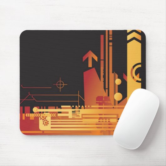 Tapis De Souris Arrière - plan tramé technique 2 (Avec souris)