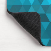 Tapis De Souris arrière - plan triangle bleu abstrait motif bas po (Coin)