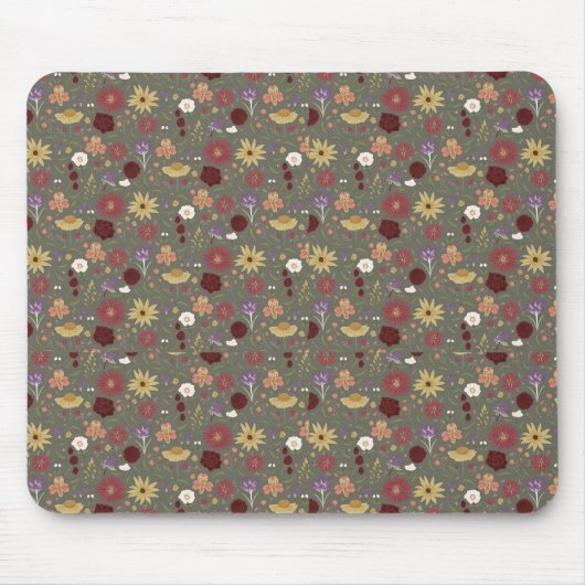 Tapis De Souris Arrière - plan vert de l'automne (Devant)