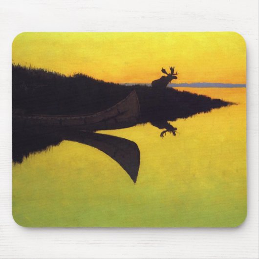 Tapis De Souris Arrivée à l'appel ~ Frederic Remington (Devant)