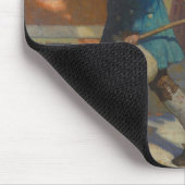 Tapis De Souris Arrivée de Franklin à Philadelphie par N. C. Wyeth (Coin)