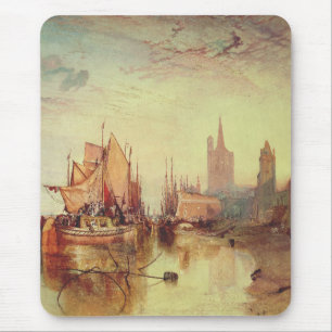 Tapis De Souris Arrivée d'un bateau à vapeur par Joseph Turner