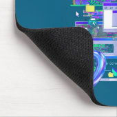 Tapis De Souris Art 2016 Vaporwave Pixel Esthétique Informatique (Coin)