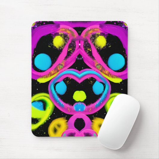 Tapis De Souris art abstrait brillant (Avec souris)