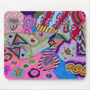 Tapis De Souris Art Abstrait "Broken Wing"