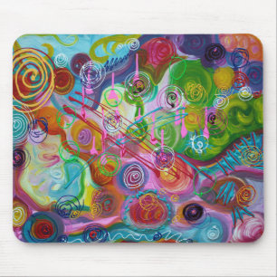 Tapis De Souris Art abstrait coloré