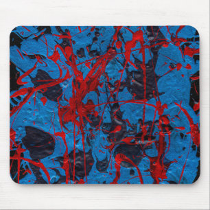 Tapis De Souris Art Abstrait Contemporain : Électrique