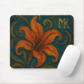 Tapis De Souris Art abstrait de tulipes (Avec souris)
