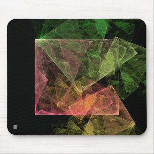 Tapis De Souris Art abstrait espace cubique