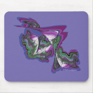 Tapis De Souris Art Abstrait - Médias mixtes