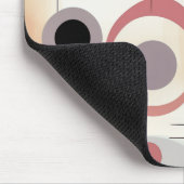 Tapis De Souris Art abstrait moderne du milieu du siècle (Coin)