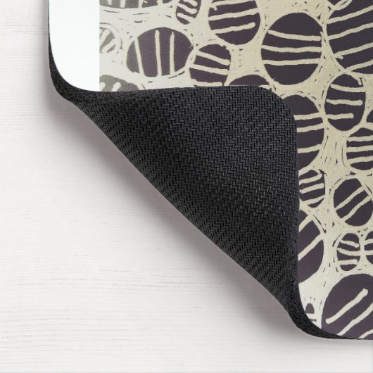 Tapis De Souris Art abstrait noir et blanc (Coin)
