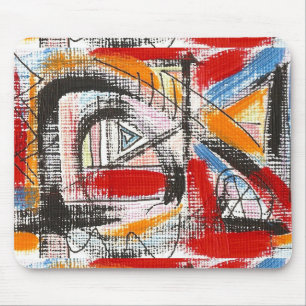 Tapis De Souris Art abstrait peint troisième parMain
