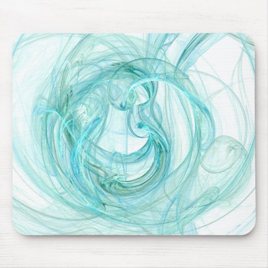 Tapis de souris : Art abstrait unique de fractale (Devant)