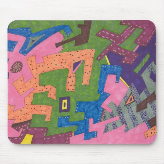 Tapis De Souris Art Abstrait "WildLife" (Devant)