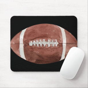 Tapis De Souris Art aquarelle de football américain vintage