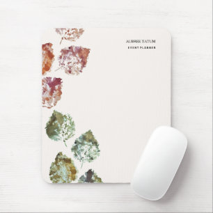 Tapis De Souris Art aquarelle rustique feuilles d'automne