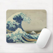 Tapis De Souris Art asiatique - la grande vague outre de Kanagawa (Avec souris)