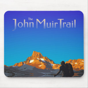 Tapis De Souris Art - Banner Peak - John Muir Trail Texte
