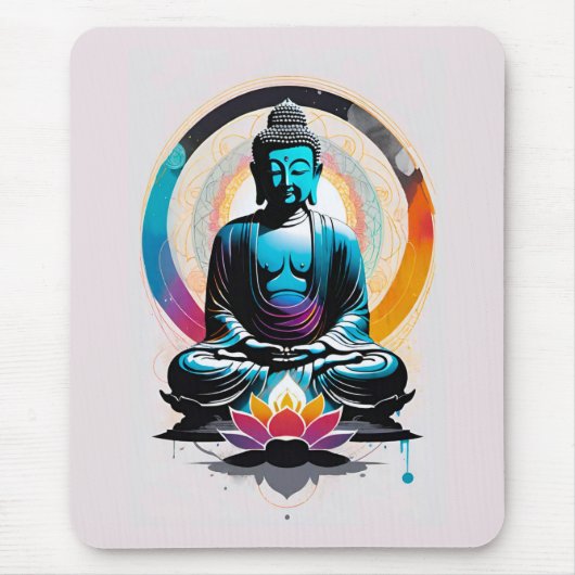 Tapis De Souris Art Bouddha Zen (Devant)