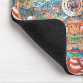 Tapis De Souris Art bouddhiste tibétain (roue de la vie) (Coin)