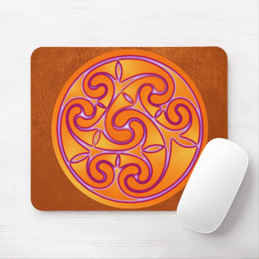 Tapis De Souris Art Celtique Spiral Design Mouse Mat (Avec souris)