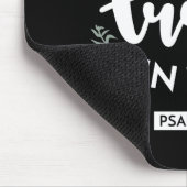 Tapis De Souris Art chrétien floral foncé - Psaume 56:3 (Coin)