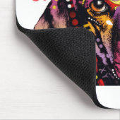 Tapis De Souris art coloré de teckel (Coin)