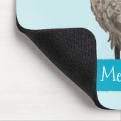 Tapis De Souris Art côtier creusant personnalisable de hibou (Coin)