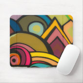 Tapis De Souris Art couleur Abstrait (Avec souris)
