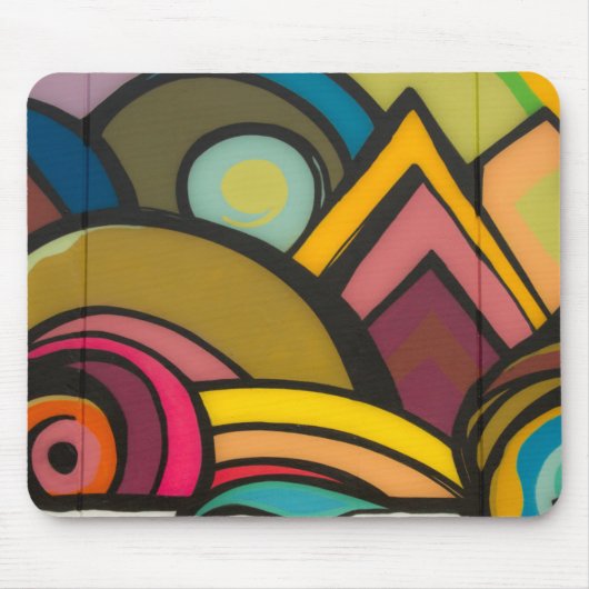 Tapis De Souris Art couleur Abstrait (Devant)