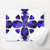 Tapis De Souris Art couleur, bleu (Avec souris)
